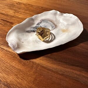 Gold Filled Diamond Shaped Geometric Labradorite Ring